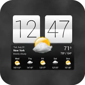 Sense V2 Flip Clock &amp; Weather