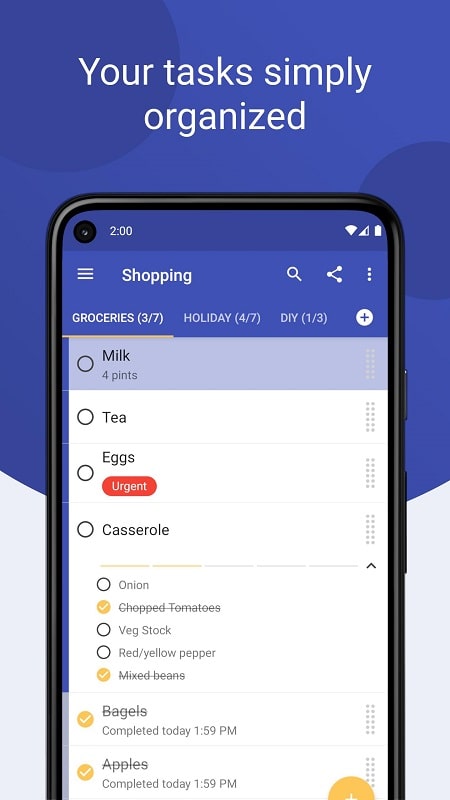 Tasks Todo list