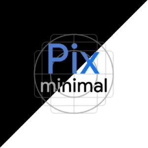 Pix-Minimal BlackWhite Icons v8.8.Build