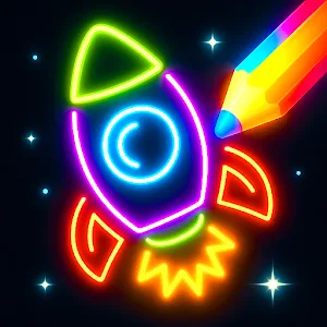 Neon Doodle